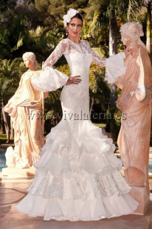 abito da sposa flamenco Paris de Guadalupe