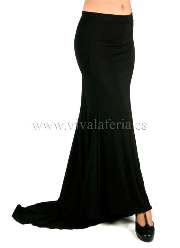 Black classic flamenco dance skirt