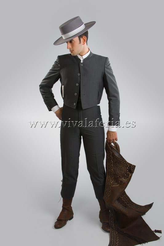 Traje Campero Alpaca Gris Oscuro Viva la Feria