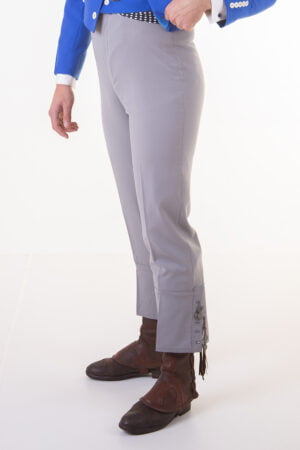 Plain gray lycra cairel trousers