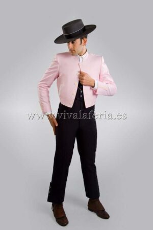 chaqueta campera hombre rayas rosa
