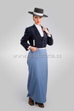 falda amazona azul mujer para traje campero