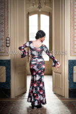 Falda flamenca Mirabel cintura alta estampado floral