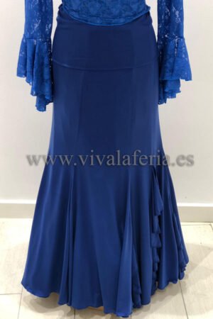 falda flamenca modelo lidia azul