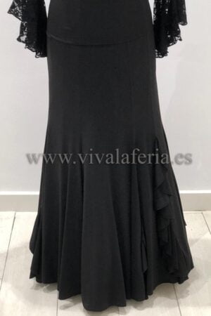 falda flamenca modelo lidia negra