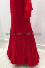 falda baile flamenco  modelo lidia roja