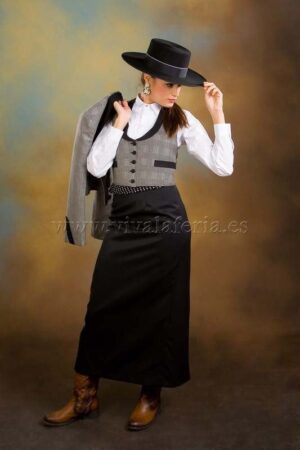 黒い女性用カウボーイスカート