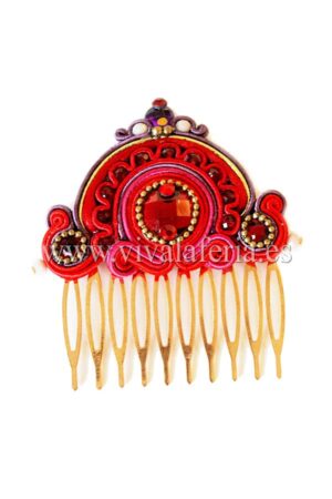 Gea high jewelery flamenco comb by Candela de Reina