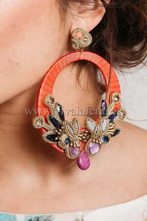 Flamenco jewelery earring azucena de candela de queen