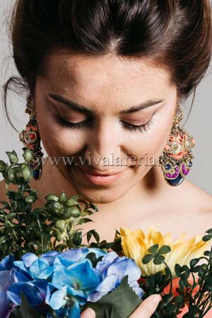 Flamenco jewelery earrings fresia de queen candela
