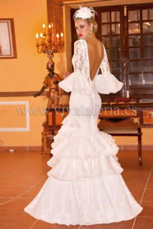 Vestido de noiva flamenco de Guadalupe Moda Flamenca