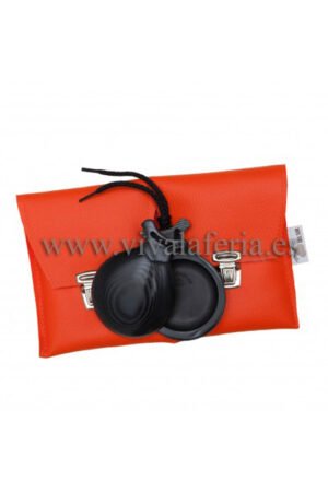 Black fabric castanets for professionals