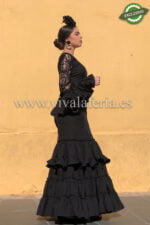 Vestido de gitana barato color negro modelo Plana Canastero