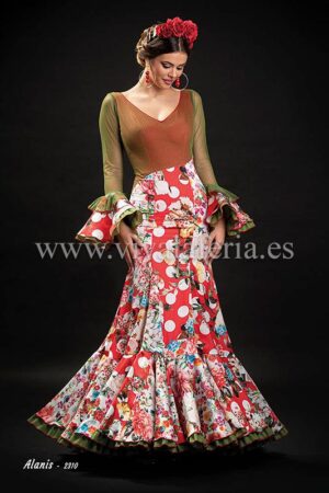 Vestido de flamenca modelo Alanis Rojo de Son-MM