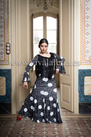 Vestido de baile flamenco negro Lei de Davedans