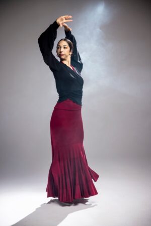 Falda para bailar flamenco Maule Punto Elástico